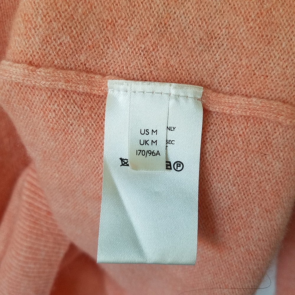 Anrhropologie Pilcro 100% Cashmere Peachy Emmeline Boatneck Sweater Medium - Picture 12 of 14